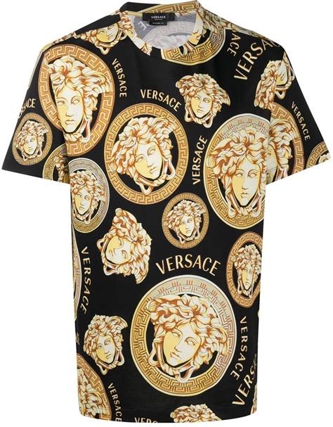 versace medusa t shirt women oranje|Versace Medusa shirt men's uk.